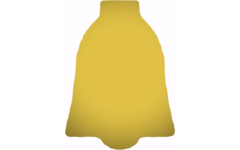 Plakfiguren klokje goud
